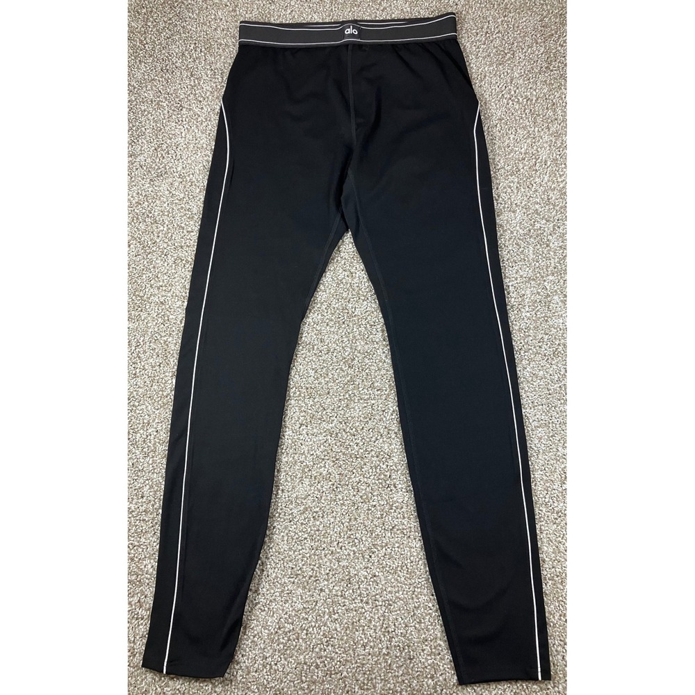 Alo Yoga Black Airlift High Waist Suit Up Leggings L/XL Stretch Activewear Pants